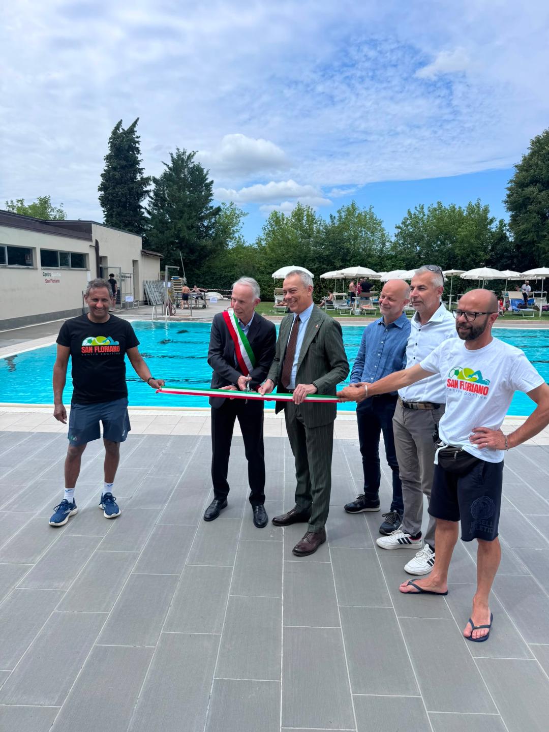 Centro sportivo San Floriano. L’inaugurazione