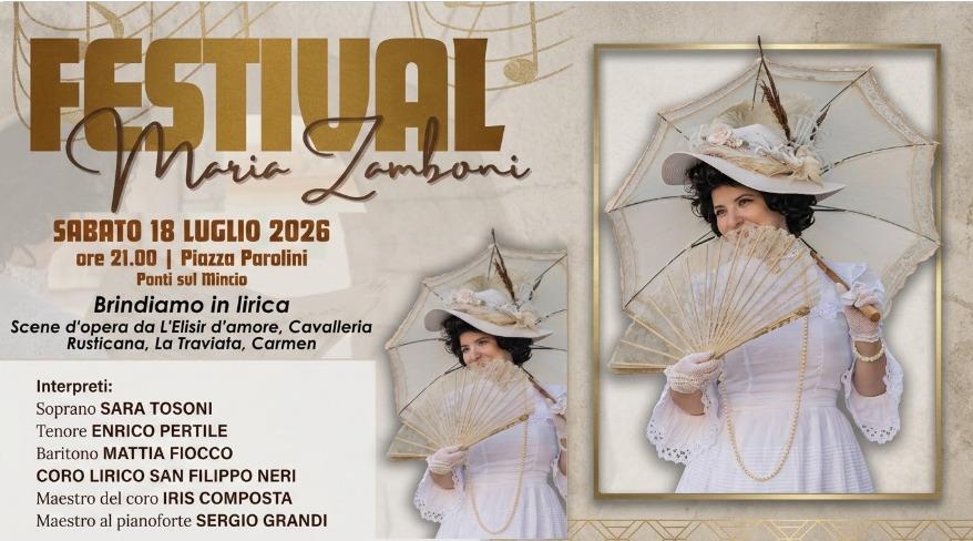 A Ponti sul Mincio il concerto ‘Brindiamo in lirica’ sabato 18 luglio