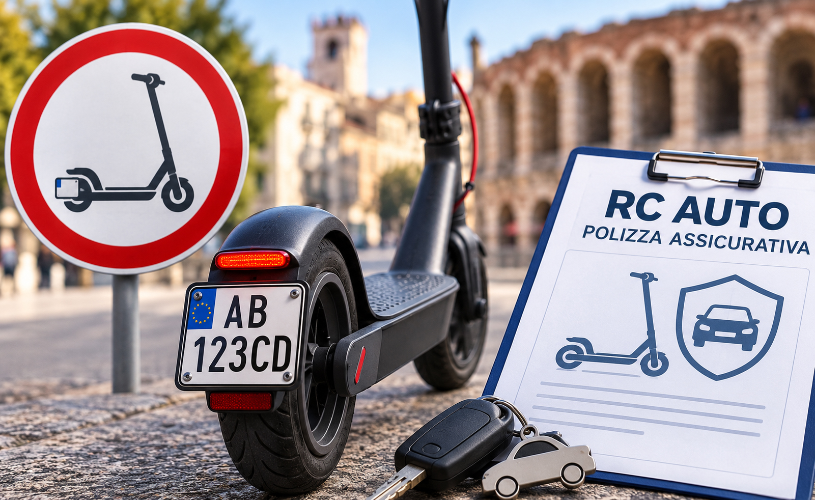 Monopattini: caos targa e rc auto obbligatoria da oggi