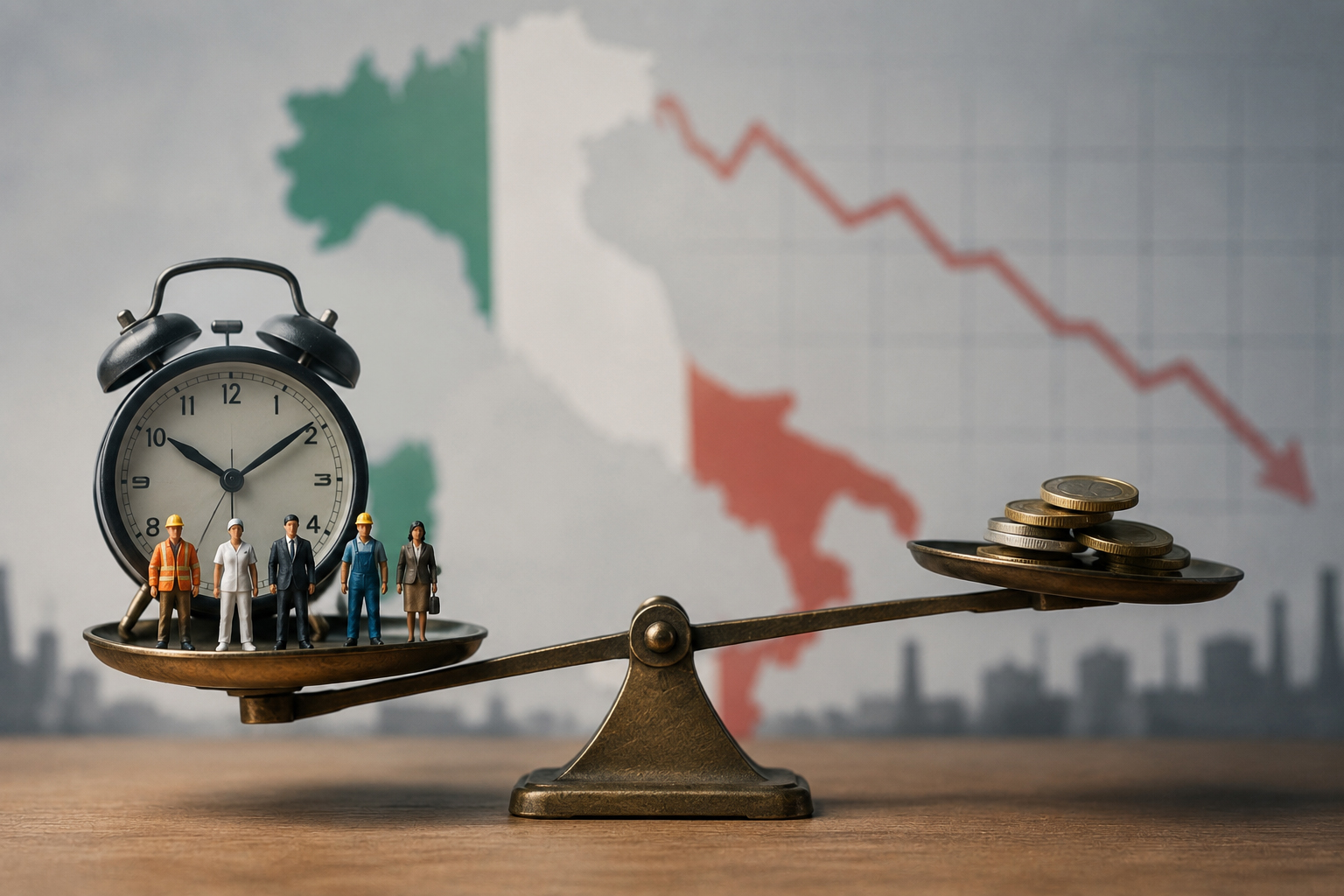 L'Italia lavora di più, ma guadagna di meno