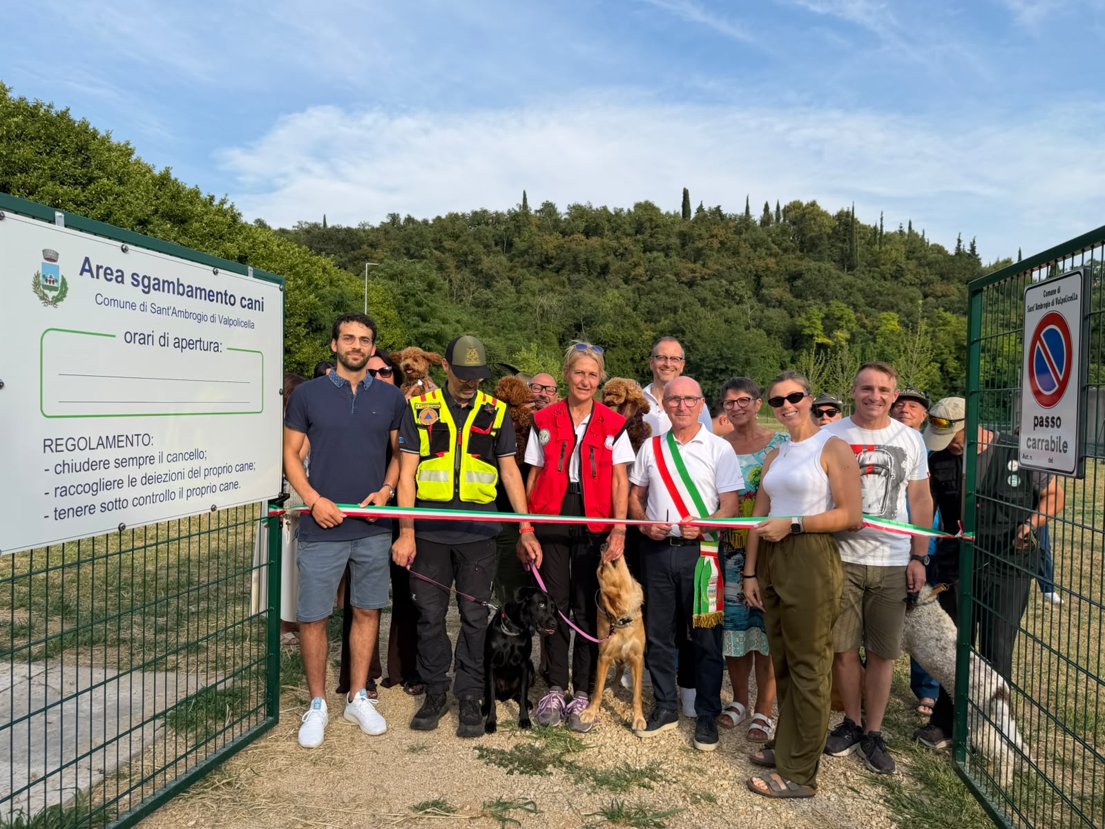 Sant'Ambrogio di Valpolicella, inaugurata la nuova area cani